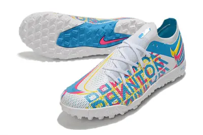 Nike Phantom GT Pro TF - White/Sky Blue/Neon Yellow