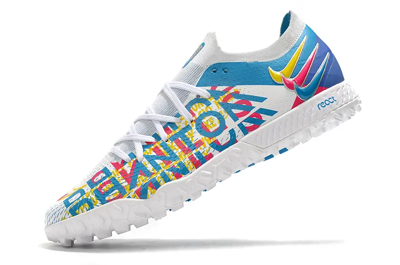 Nike Phantom GT Pro TF - White/Sky Blue/Neon Yellow