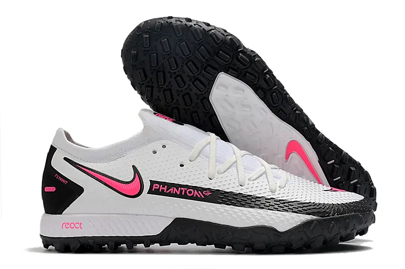Nike Phantom GT Pro TF - White/Pink Highlight/Black Accents