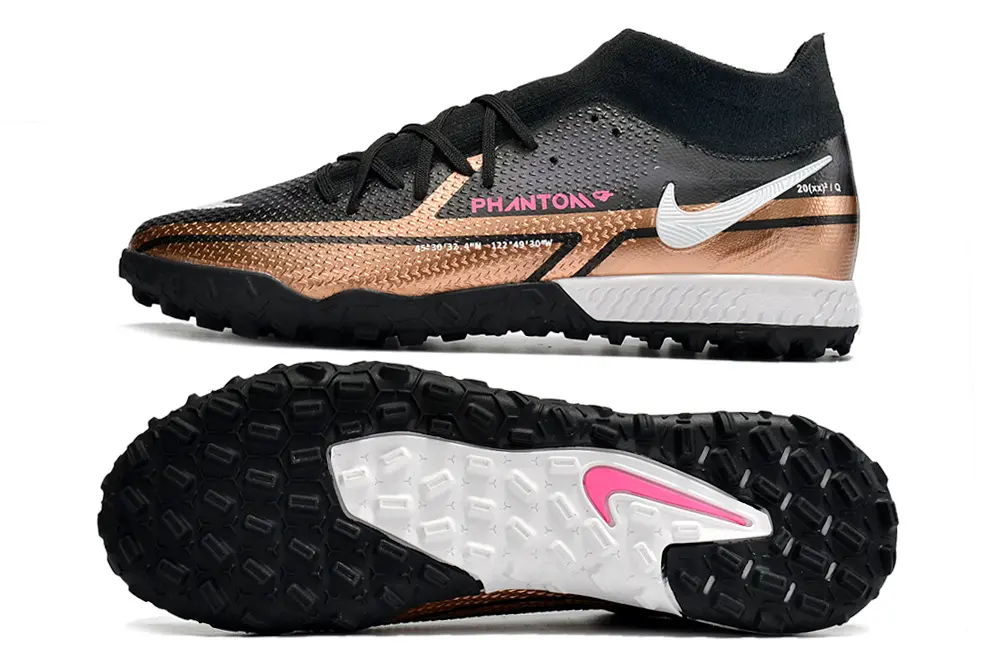 Nike Phantom GT Pro TF - Black/Metallic Bronze/Pink Blast