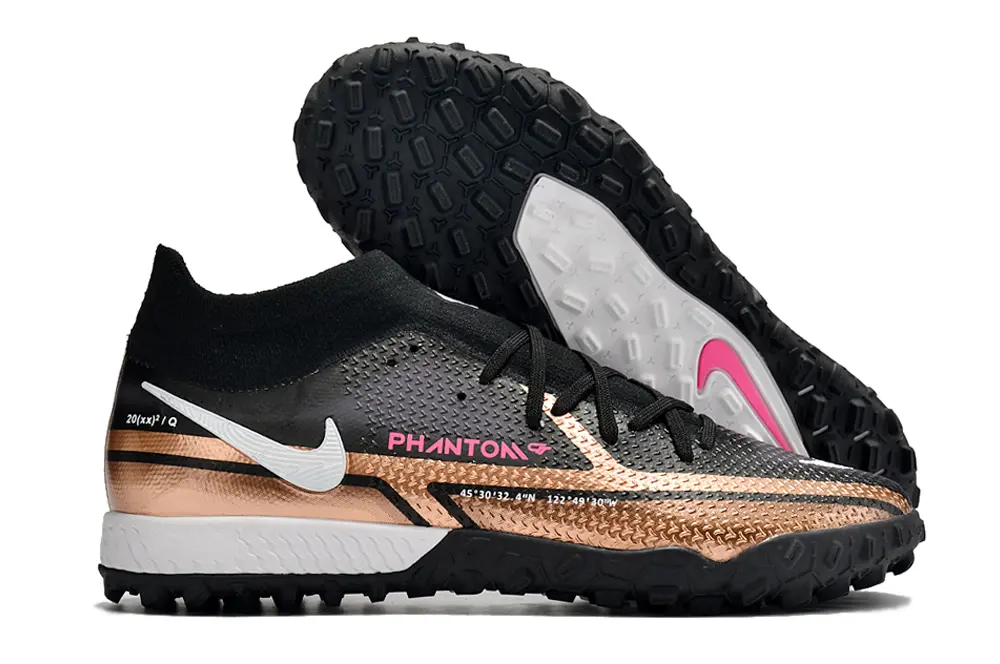 Nike Phantom GT Pro TF - Black/Metallic Bronze/Pink Blast