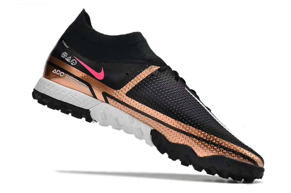 Nike Phantom GT Pro TF - Black/Metallic Bronze/Pink Blast