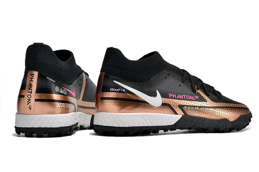Nike Phantom GT Pro TF - Black/Metallic Bronze/Pink Blast