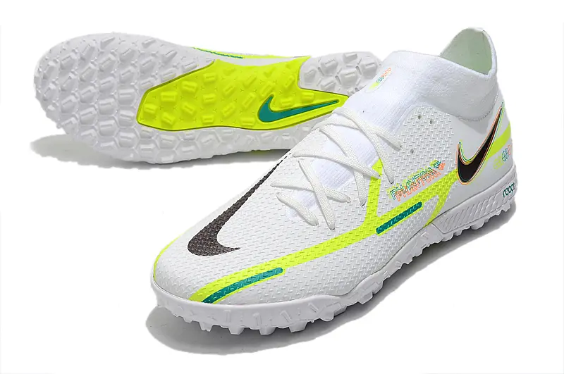 Nike Phantom GT Pro TF - White/Neon Yellow/Shimmery Blue