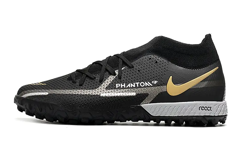 Nike Phantom GT Pro TF - Black/Gold Shadow/Silver Accent