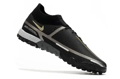 Nike Phantom GT Pro TF - Black/Gold Shadow/Silver Accent