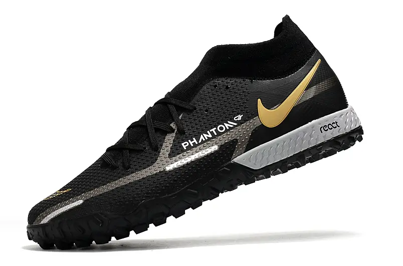 Nike Phantom GT Pro TF - Black/Gold Shadow/Silver Accent