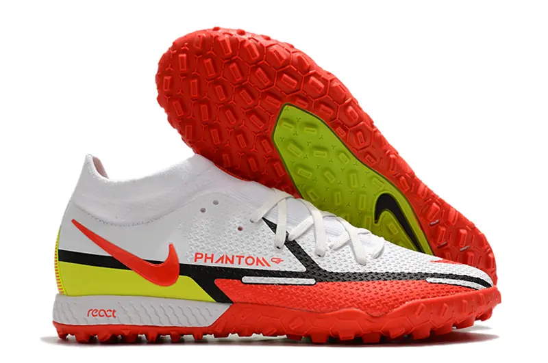 Nike Phantom GT Pro TF - White/Fiery Red/Lime Green
