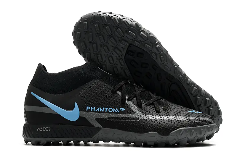 Nike Phantom GT Pro TF - Black/Sky Blue/Graphite Grey