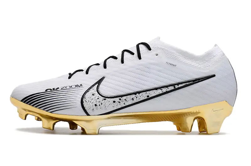 Nike Air Zoom Mercurial Vapor 15 Elite FG - White/Metallic Gold/Black