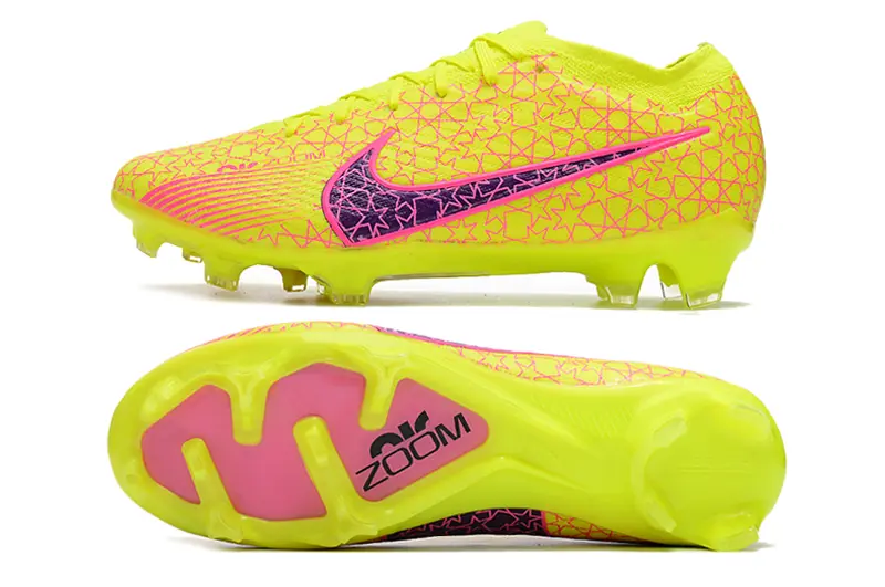Nike Air Zoom Mercurial Vapor 15 Elite FG - Yellow/Vivid Neon/Pink Accent