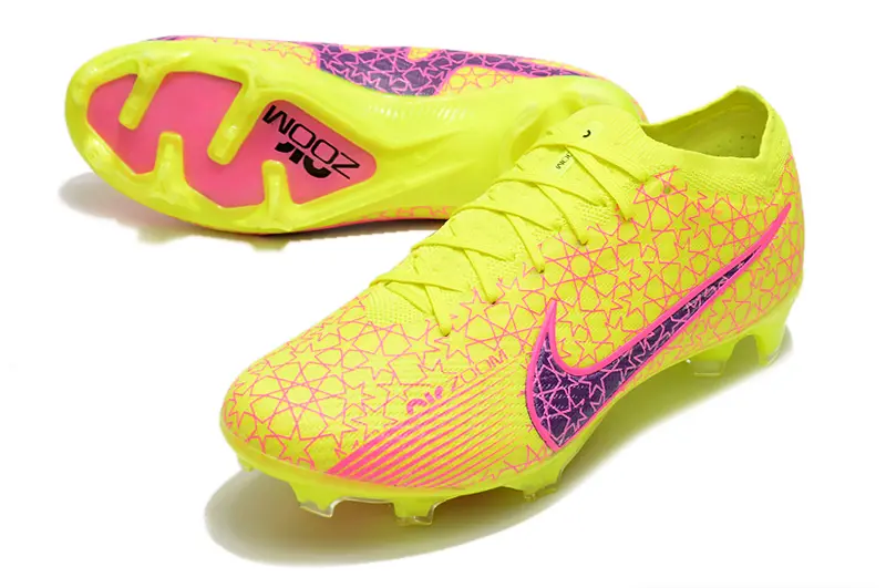 Nike Air Zoom Mercurial Vapor 15 Elite FG - Yellow/Vivid Neon/Pink Accent