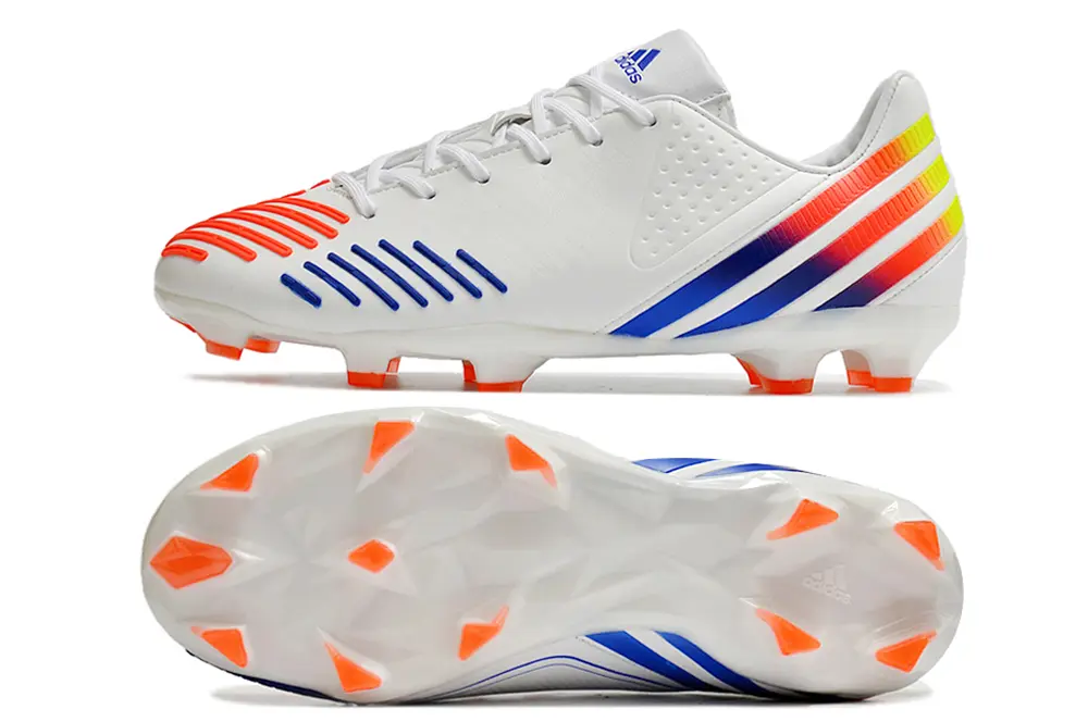 Adidas Predator LZ FG - White/Electric Orange/Deep Blue