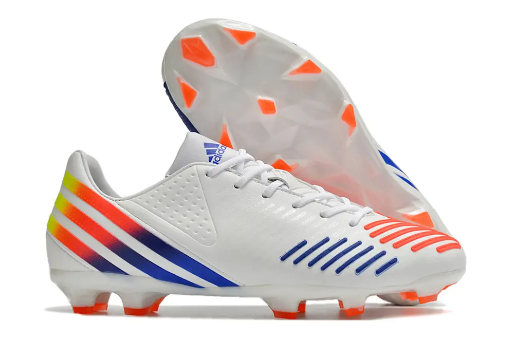 Adidas Predator LZ FG - White/Electric Orange/Deep Blue