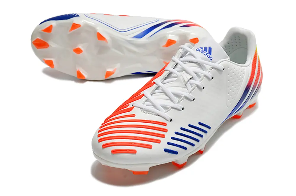 Adidas Predator LZ FG - White/Electric Orange/Deep Blue