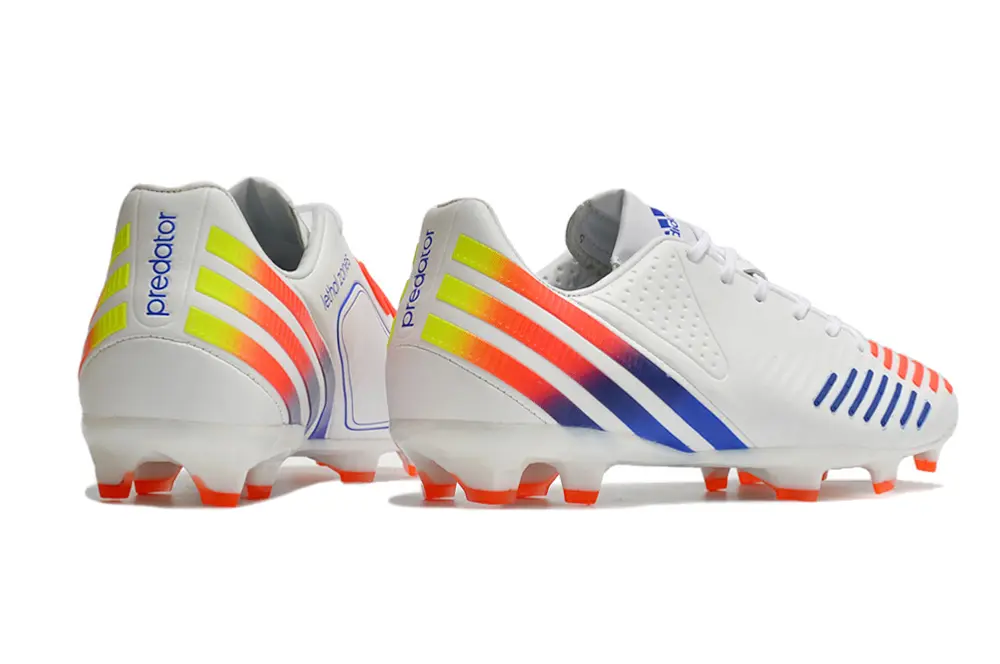 Adidas Predator LZ FG - White/Electric Orange/Deep Blue