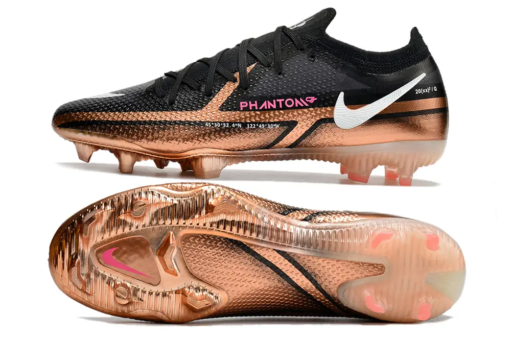 Nike Phantom GT 2 Elite FG - Black/Metallic Rose/Crimson Pink