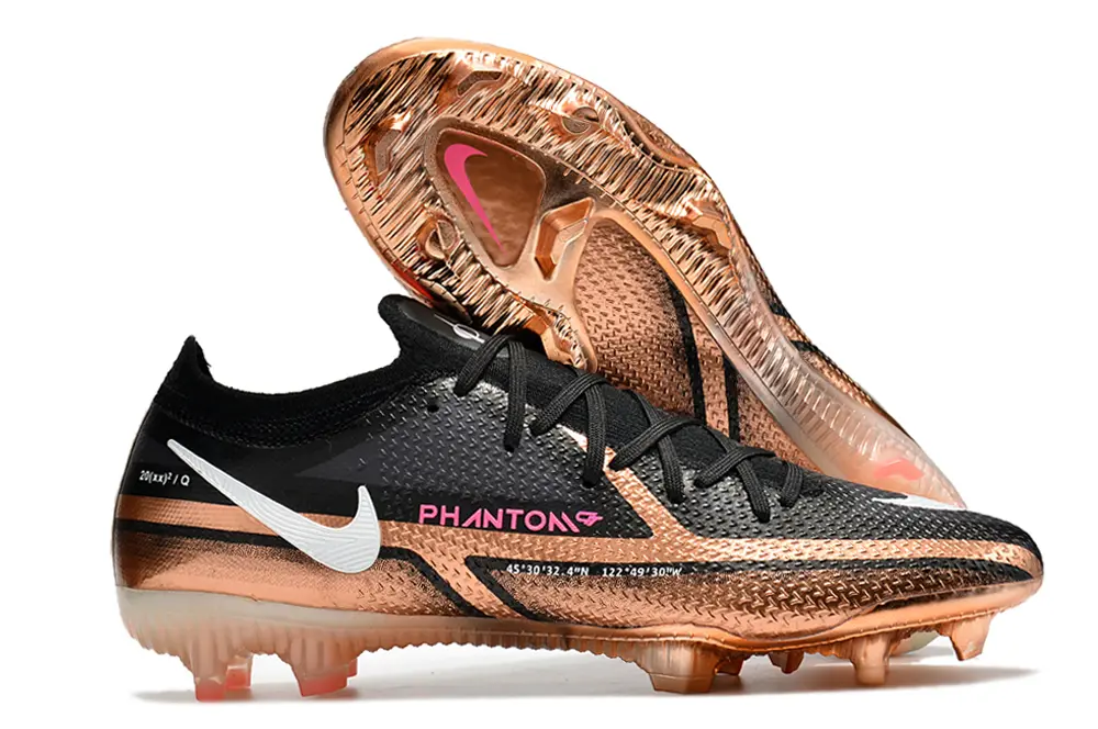 Nike Phantom GT 2 Elite FG - Black/Metallic Rose/Crimson Pink