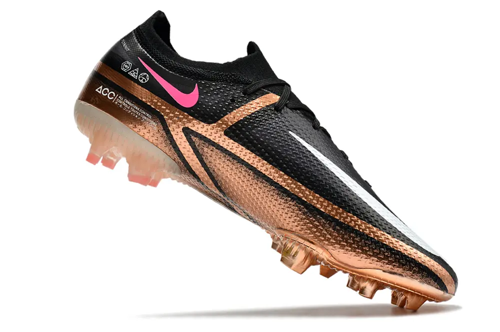 Nike Phantom GT 2 Elite FG - Black/Metallic Rose/Crimson Pink