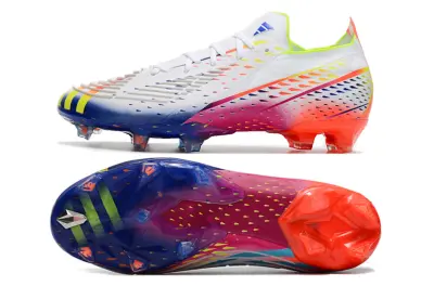 Adidas Predator Edge.1 FG - White/Neon Yellow/Blue Gradient