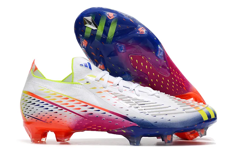 Adidas Predator Edge.1 FG - White/Neon Yellow/Blue Gradient