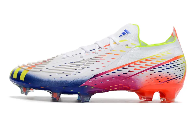 Adidas Predator Edge.1 FG - White/Neon Yellow/Blue Gradient