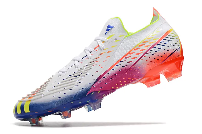 Adidas Predator Edge.1 FG - White/Neon Yellow/Blue Gradient