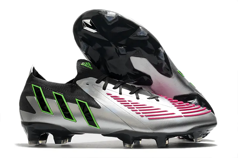 Adidas Predator Edge.1 FG - Silver/Neon Green/Pink Fusion