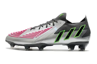 Adidas Predator Edge.1 FG - Silver/Neon Green/Pink Fusion