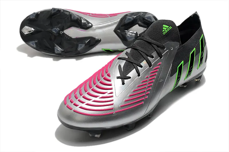 Adidas Predator Edge.1 FG - Silver/Neon Green/Pink Fusion