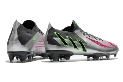 Adidas Predator Edge.1 FG - Silver/Neon Green/Pink Fusion