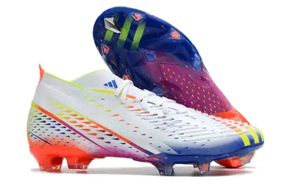 Adidas Predator Edge.1 FG - White/Electric Blue/Neon Orange
