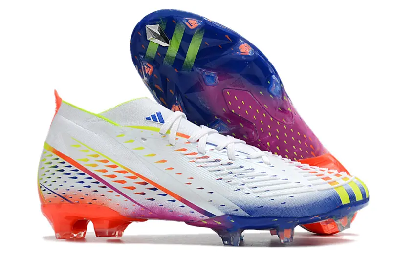 Adidas Predator Edge.1 FG - White/Electric Blue/Neon Orange