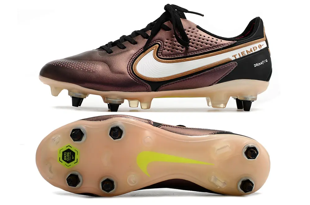 Nike Tiempo Legend 9 Elite SG - Brown/Deep Bronze/Neon Yellow