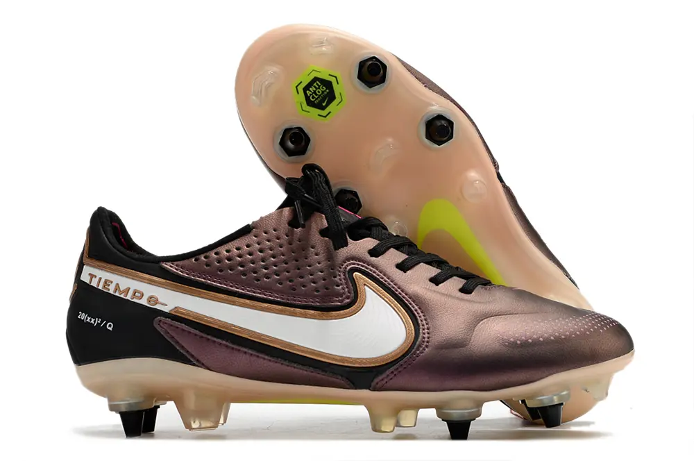 Nike Tiempo Legend 9 Elite SG - Brown/Deep Bronze/Neon Yellow