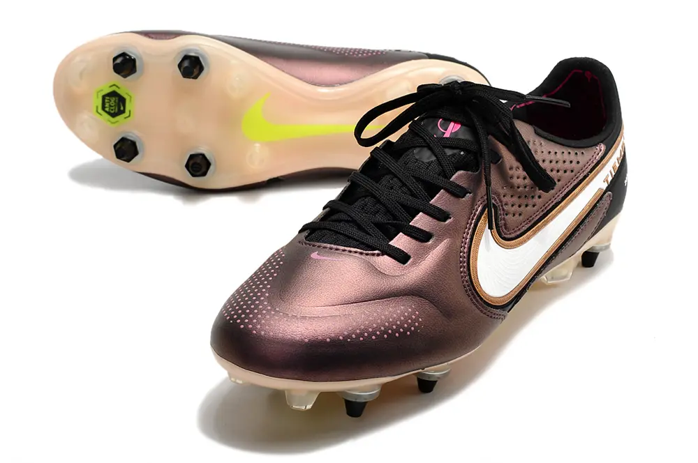 Nike Tiempo Legend 9 Elite SG - Brown/Deep Bronze/Neon Yellow