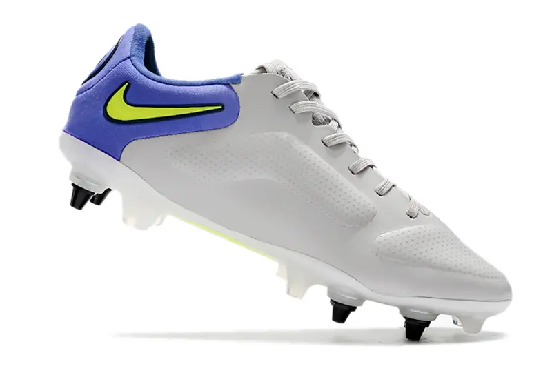 Nike Tiempo Legend 9 Elite SG - Gray/Vibrant Yellow/Dark Blue