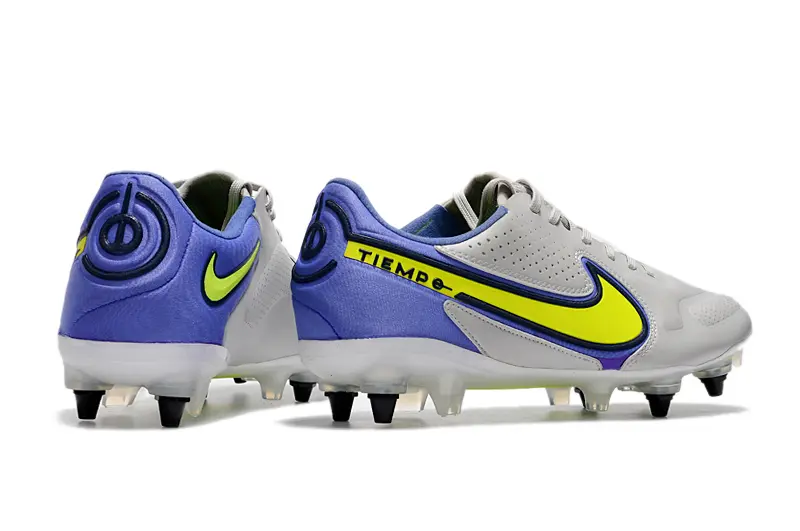 Nike Tiempo Legend 9 Elite SG - Gray/Vibrant Yellow/Dark Blue