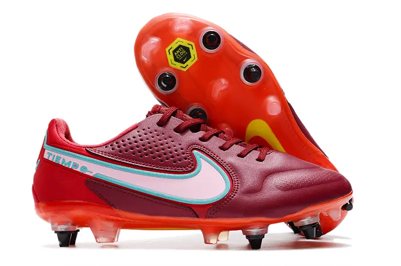 Nike Tiempo Legend 9 Elite SG - Red/Coral Red/Light Blue