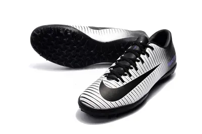 Nike Mercurial Victory 6 TF Astro Turf Soccer Shoes - White/Pearl White/Dark Obsidian