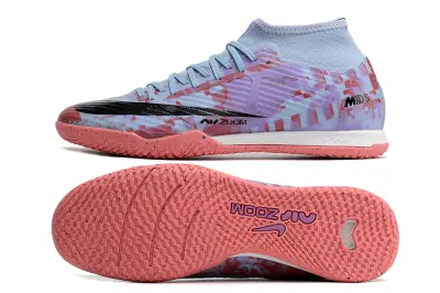 Nike Air Zoom Mercurial Superfly 9 Academy IC - Blue/Pastel Pink/Light Lavender