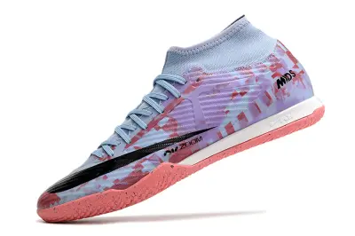 Nike Air Zoom Mercurial Superfly 9 Academy IC - Blue/Pastel Pink/Light Lavender