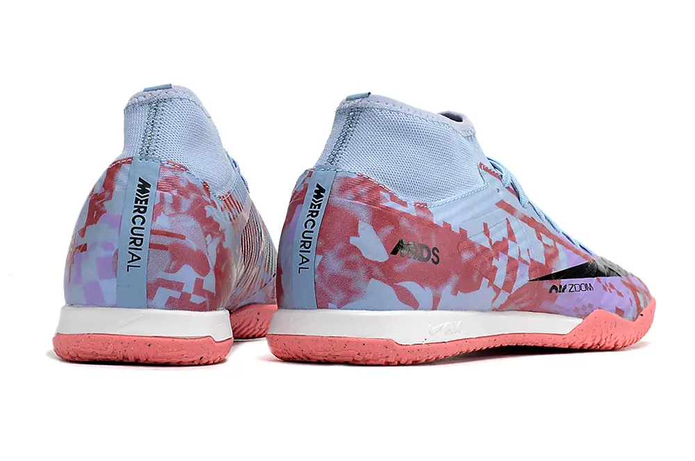 Nike Air Zoom Mercurial Superfly 9 Academy IC - Blue/Pastel Pink/Light Lavender