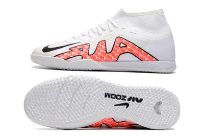 Nike Air Zoom Mercurial Superfly 9 Academy IC - White/Flame Red/Black