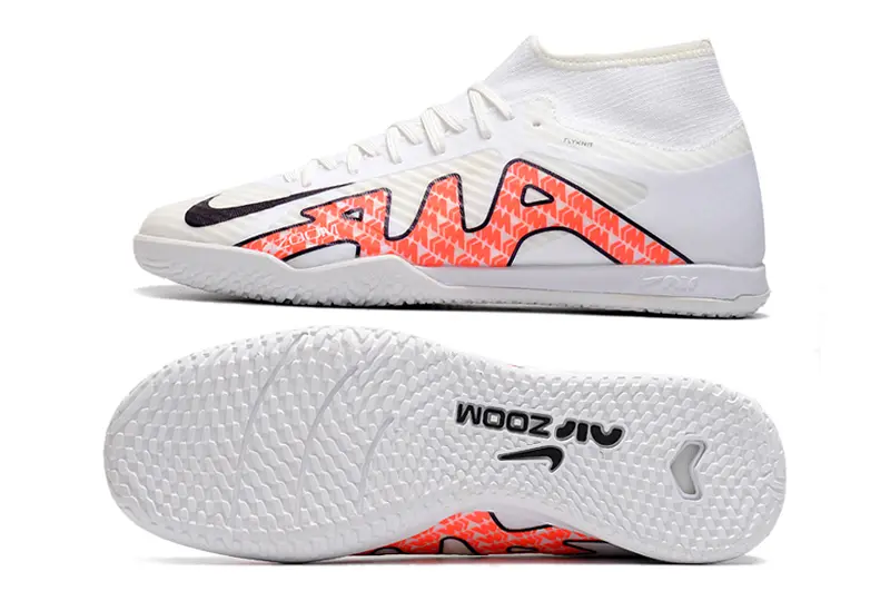Nike Air Zoom Mercurial Superfly 9 Academy IC - White/Flame Red/Black