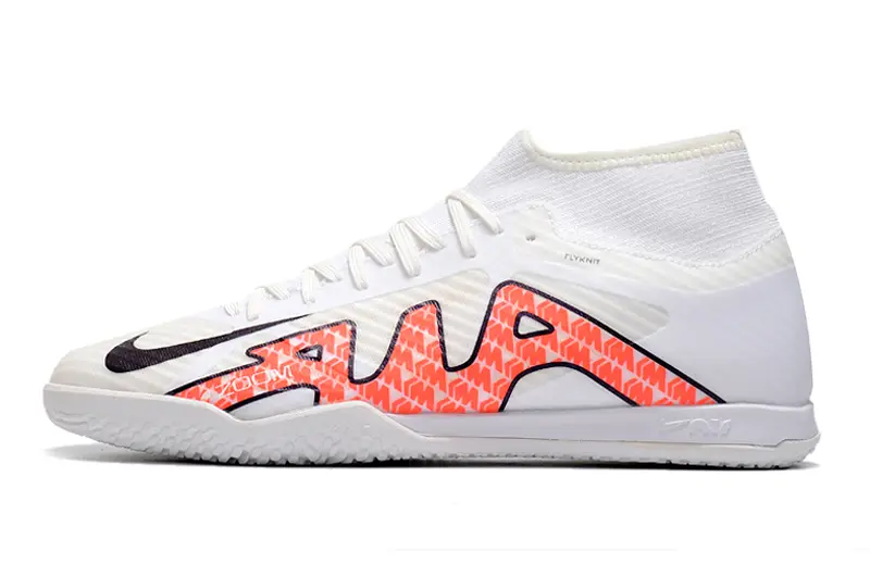 Nike Air Zoom Mercurial Superfly 9 Academy IC - White/Flame Red/Black