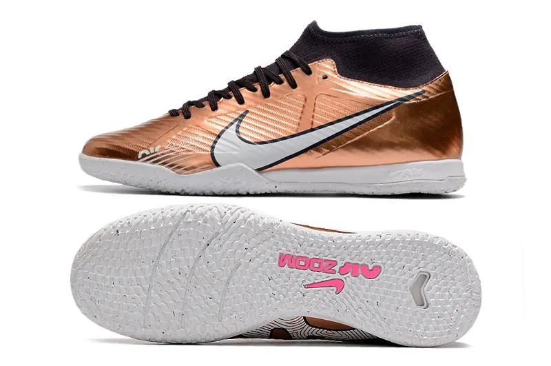 Nike Air Zoom Mercurial Superfly 9 Academy IC - Bronze/Metallic Bronze/White