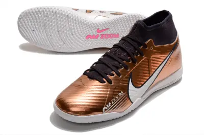 Nike Air Zoom Mercurial Superfly 9 Academy IC - Bronze/Metallic Bronze/White