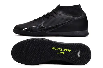 Nike Air Zoom Mercurial Superfly 9 Academy IC - Black/Neon Green/Charcoal Grey