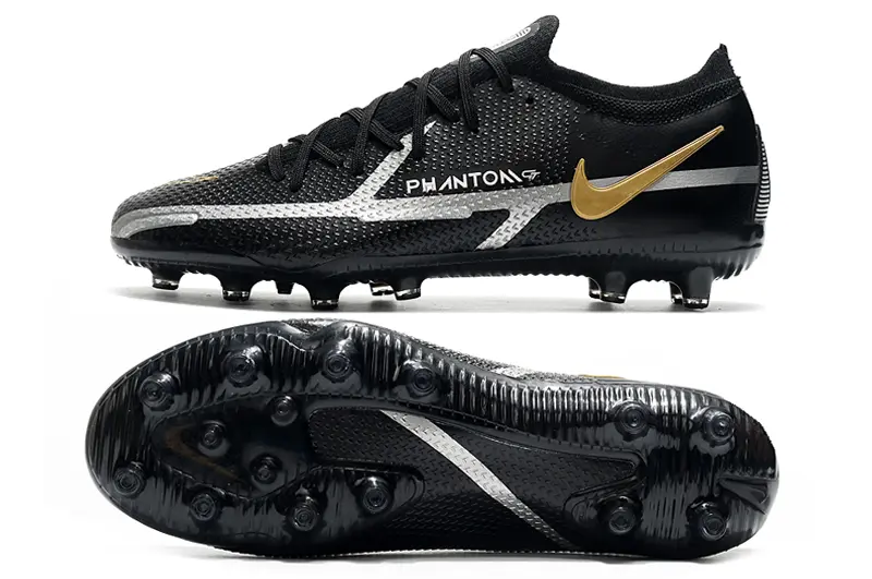 Nike Phantom GT Elite AG - Black/Metallic Gold/Light Silver